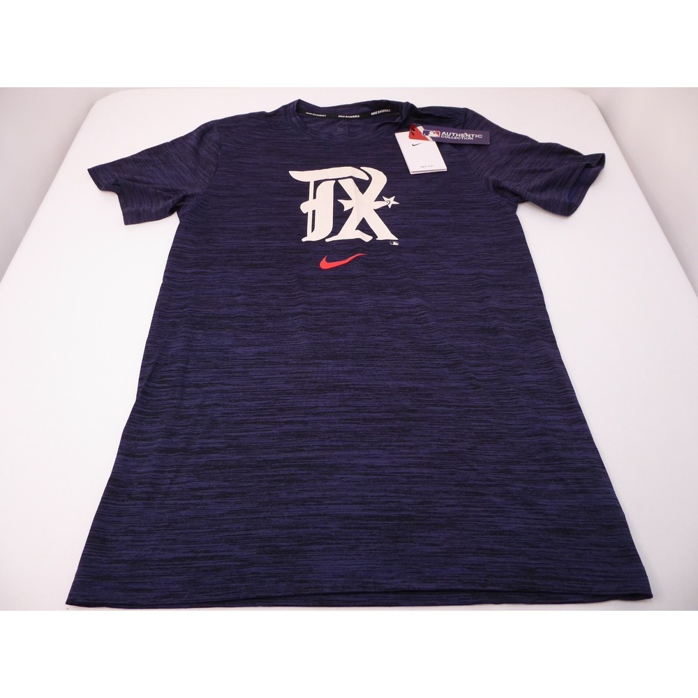 NWT Nike Baseball MLB Texas Rangers City Connect Dri-Fit Athletic Small TShirt